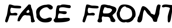 Face Front font preview